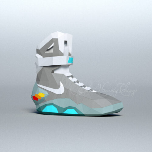 Papercraft Back to the Future shoes in 3D origami
