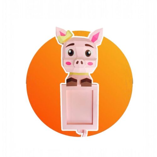 Cadre photo avec tête de cochon