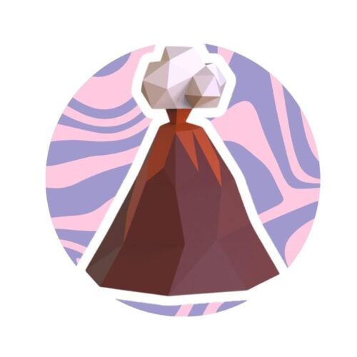 Papercraft volcano in 3D origami