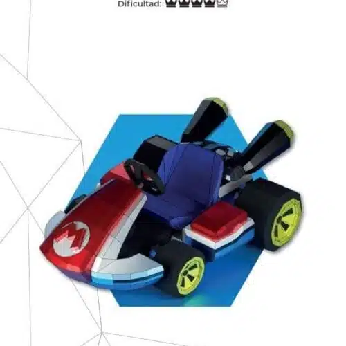 Papercraft Mario Kart in 3D origami