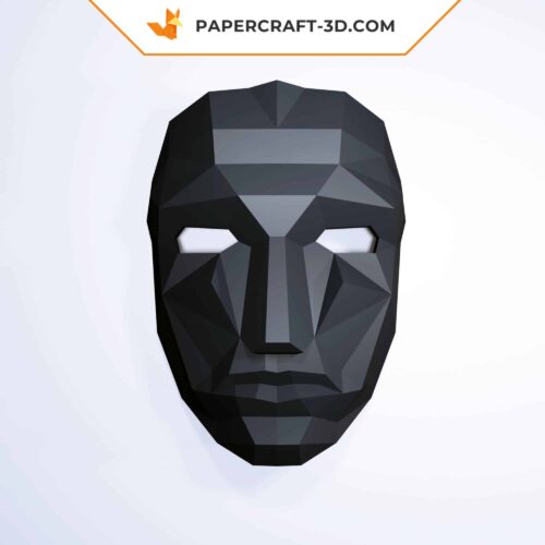Papercraft Squid Game mask in origami