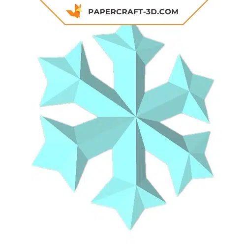 Papercraft free snowflake origami