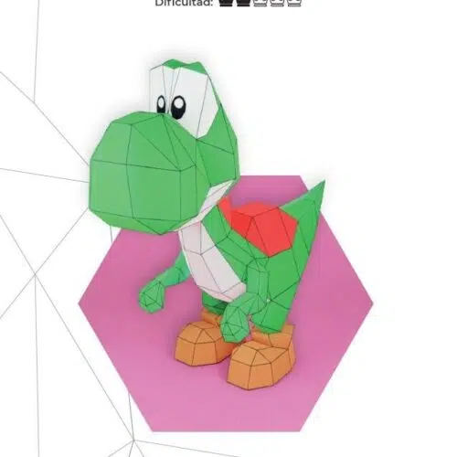 Papercraft Yoshi in 3D origami