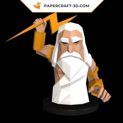 Papercraft Zeus in 3D origami