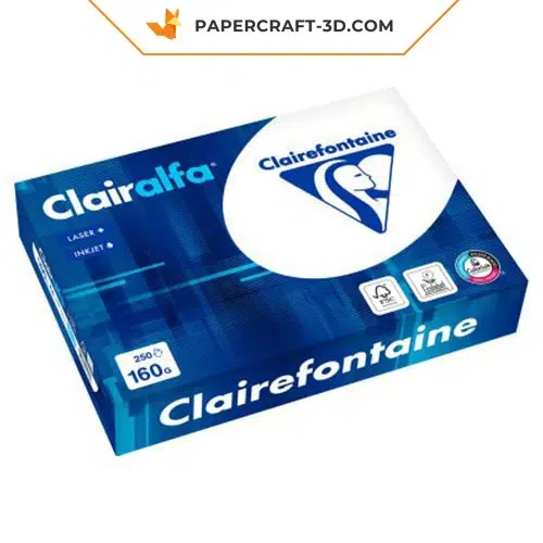 White paper 160g A4 - Cardstock sheet for origami and papercraft
