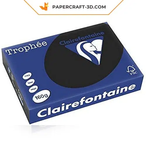 Papercraft black paper 160g A4 - origami sheet