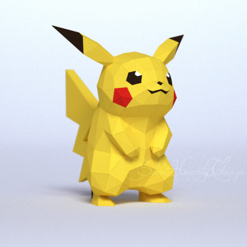 Papercraft of Pikachu in origami