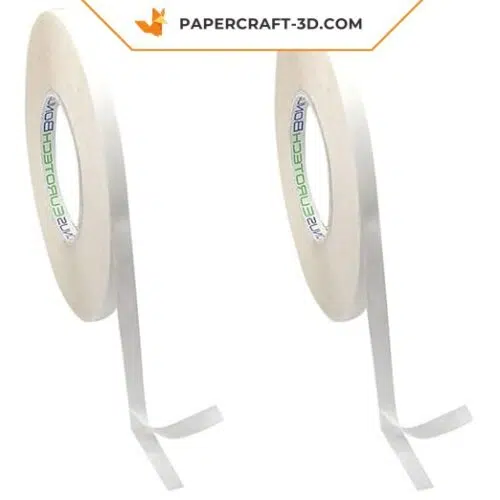 Double-sided adhesive tape, 6 mm width, 45 m length