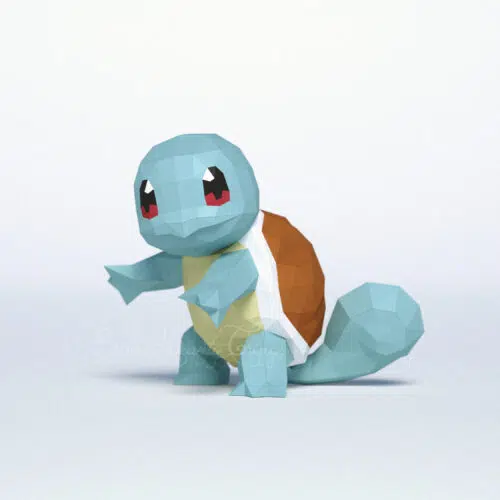 Papercraft of Squirtle in origami