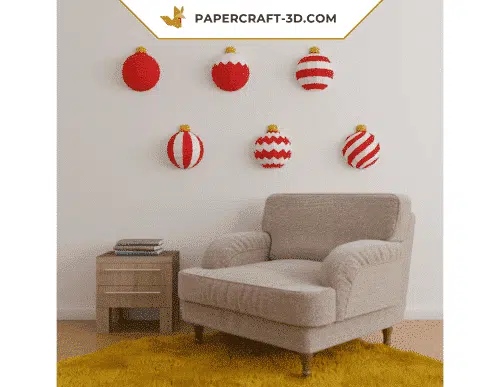 Papercraft wall hanging origami 3D paper